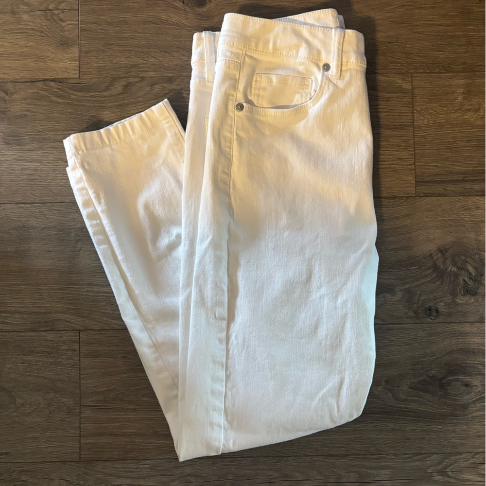 COPY - LOFT Made and loved high waist skinny white jeans 6